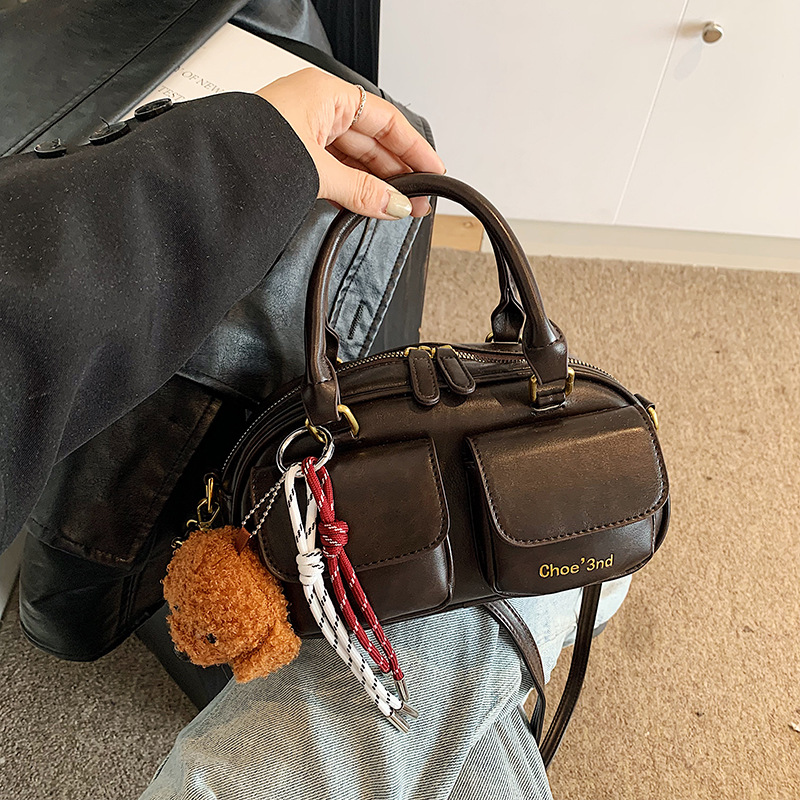 Retro Damen Umhängetasche Korean Style Handtasche Kissen Tasche_voghion.com