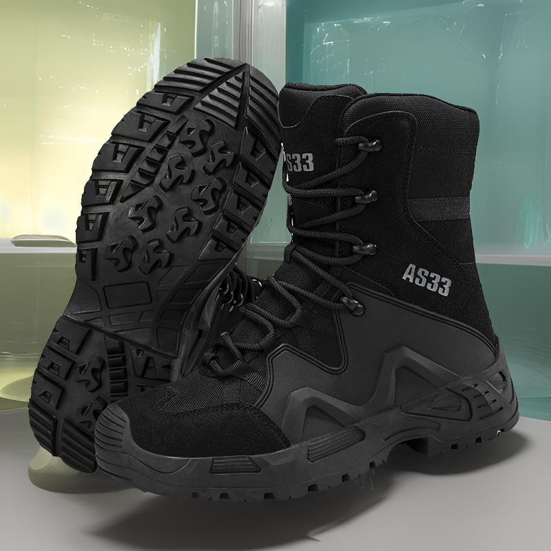 2025 primavera y verano transfronterizos 47 botas de entrenamiento de campo al aire libre zapatos de combate impermeables y antideslizantes zapatos de montaña para hombres