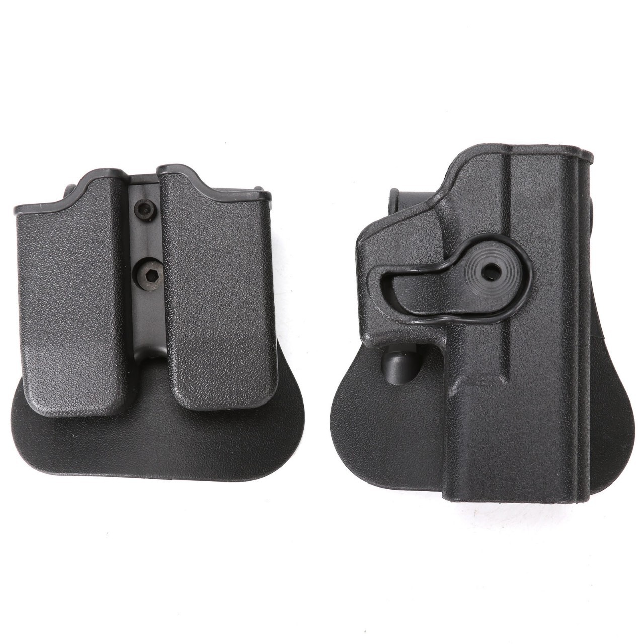 (2개) GLOCK G17 빠른 다이얼 전술 나무 케이스 회전 나무 케이스 플라스틱 나무 케이스 CS 장비 국경 폭발