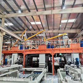 玻镁防火板生产设备 硫氧镁集装箱地板生产线 图片视频