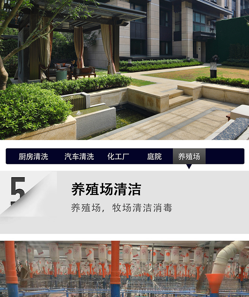 High-Pressure Car Washing Machine Kitchen Oil Stain Cleaning Commercial High-Power Lye Hot and Cold Water Disinfection Water Gun Water Pump Cleaning Machine