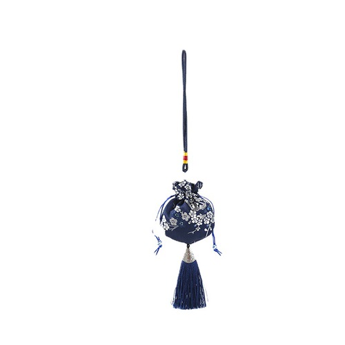 Manufacturer wholesale sachet sachet empty bag wholesale Dragon Boat Festival DIY blue and white cotton and linen bag customization