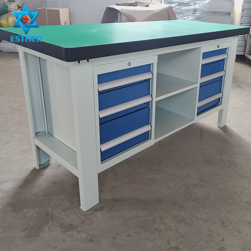 防静电重型工作台 多功能装配维修工厂质检维修检验桌钳工工作台