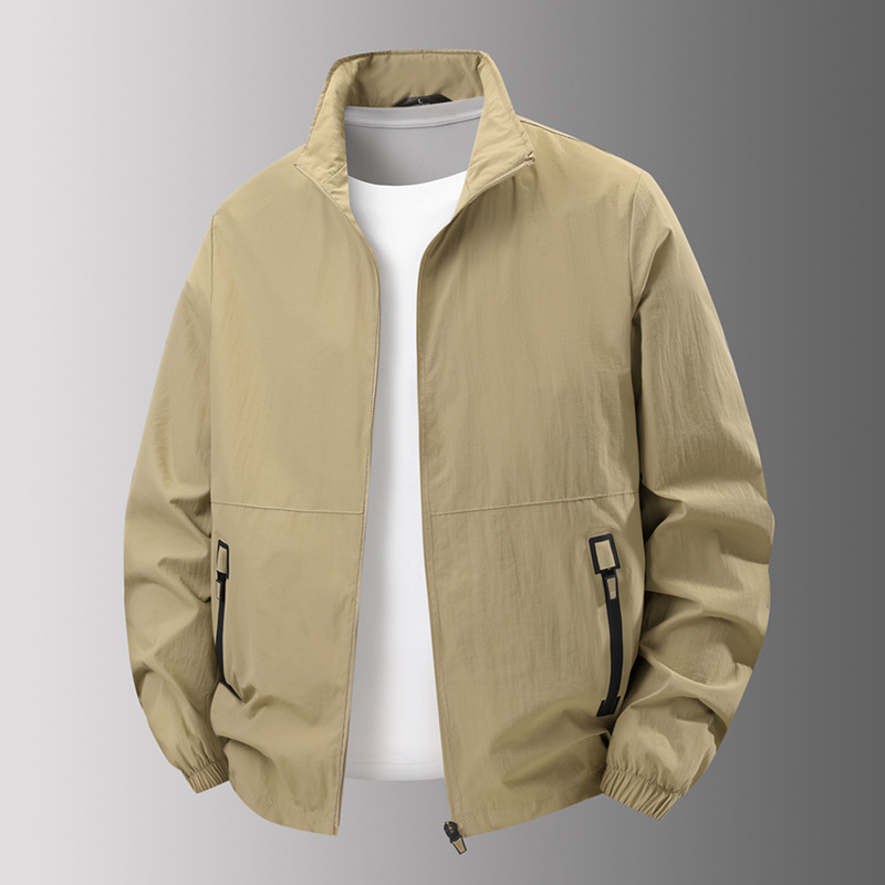 Chaqueta de hombre transfronteriza primavera y otoño 2025 nuevo negocio ocio abrigo transpirable al aire libre chaqueta de otoño para papá image 1