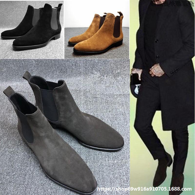 *chelsea boots martin shoes for men leat...