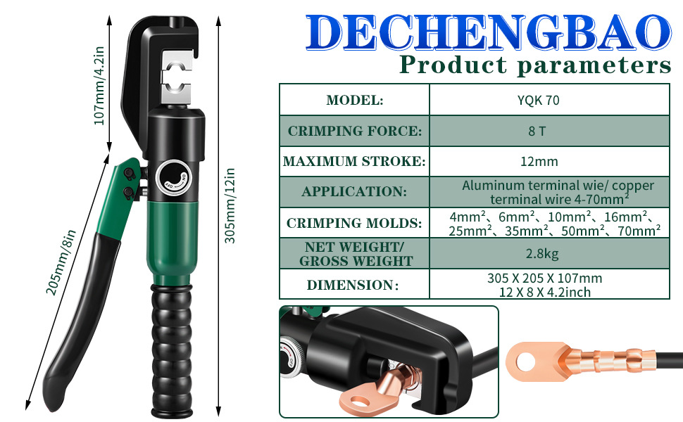Crimp-Werkzeug Drahtcrimpwerkzeug hydraulisches Crimpwerkzeug