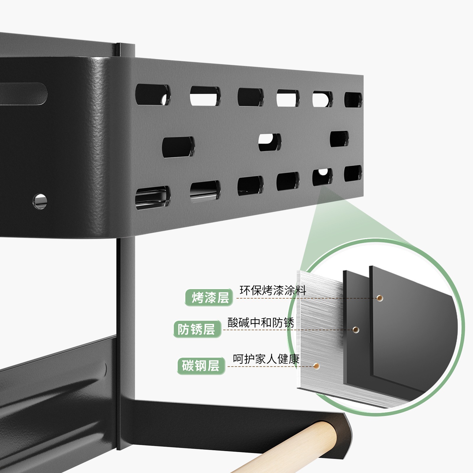Estante de almacenamiento lateral plegable para refrigerador de absorción magnética de cocina estante de almacenamiento sin perforación estante de condimento multifuncional