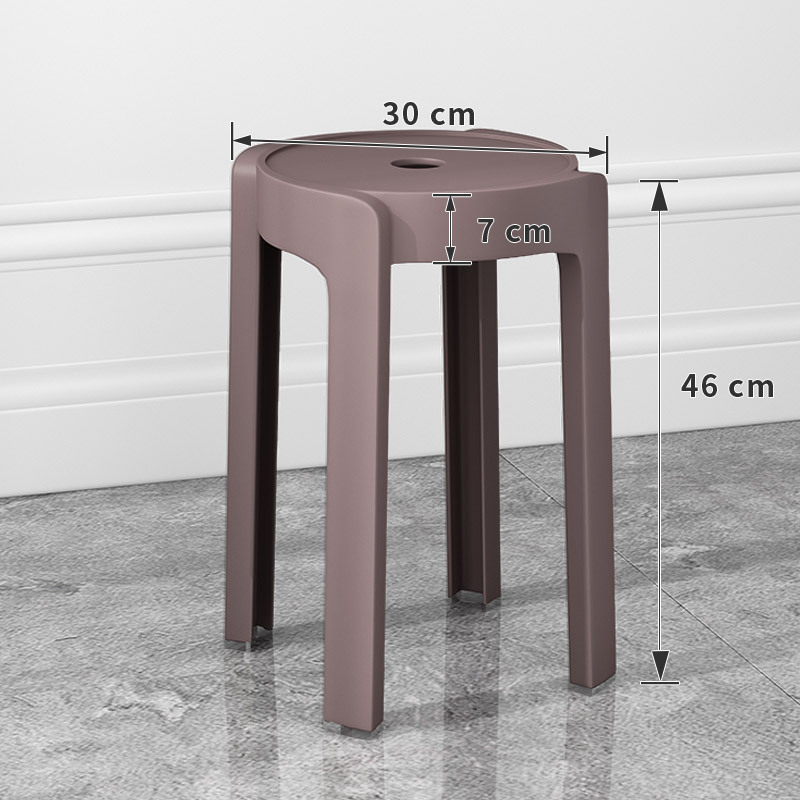 厚みのあるプラスチック製のスツール、家庭用積み重ね可能なダイニングテーブルベンチ、長時間座っても快適な椅子、風車スツール、プラスチック製の丸いスツール|undefined
