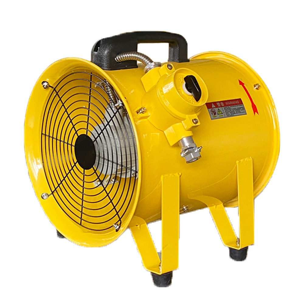 14寸工业手提风机防爆风机管道隧道强力轴流排烟机排风扇通风机