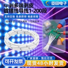 加工中间剥段线束 新能源/充电桩/直条灯线束电子线 可订1-200段
