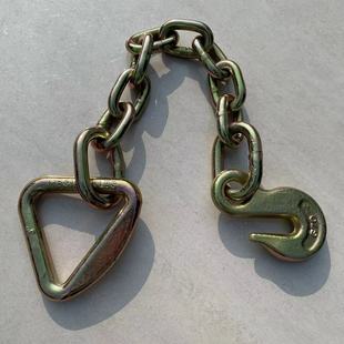 Customized Binding Chain 3/8 with 3inch Triangle Rings and Eye Hooks at the Other End American Standard 70 Grade Alloy Steel Hook Chain