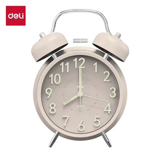 Deli 9036 Ringing Alarm Clock for Students with Pointer Alarm Bedside Simple Clock Luminous Kidsren's Bedroom Alarm Clock