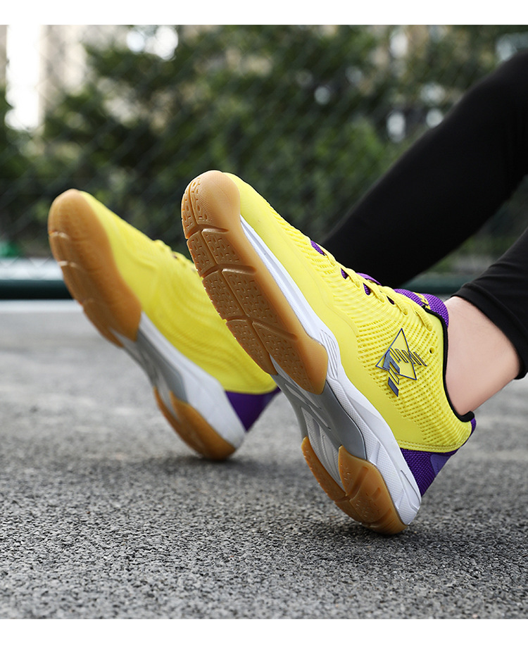 Zapatos de bádminton estilo pareja, competiciones deportivas de estudiantes jóvenes de entrenamiento profesional, zapatos de voleibol para mujeres, anti_voghion.com