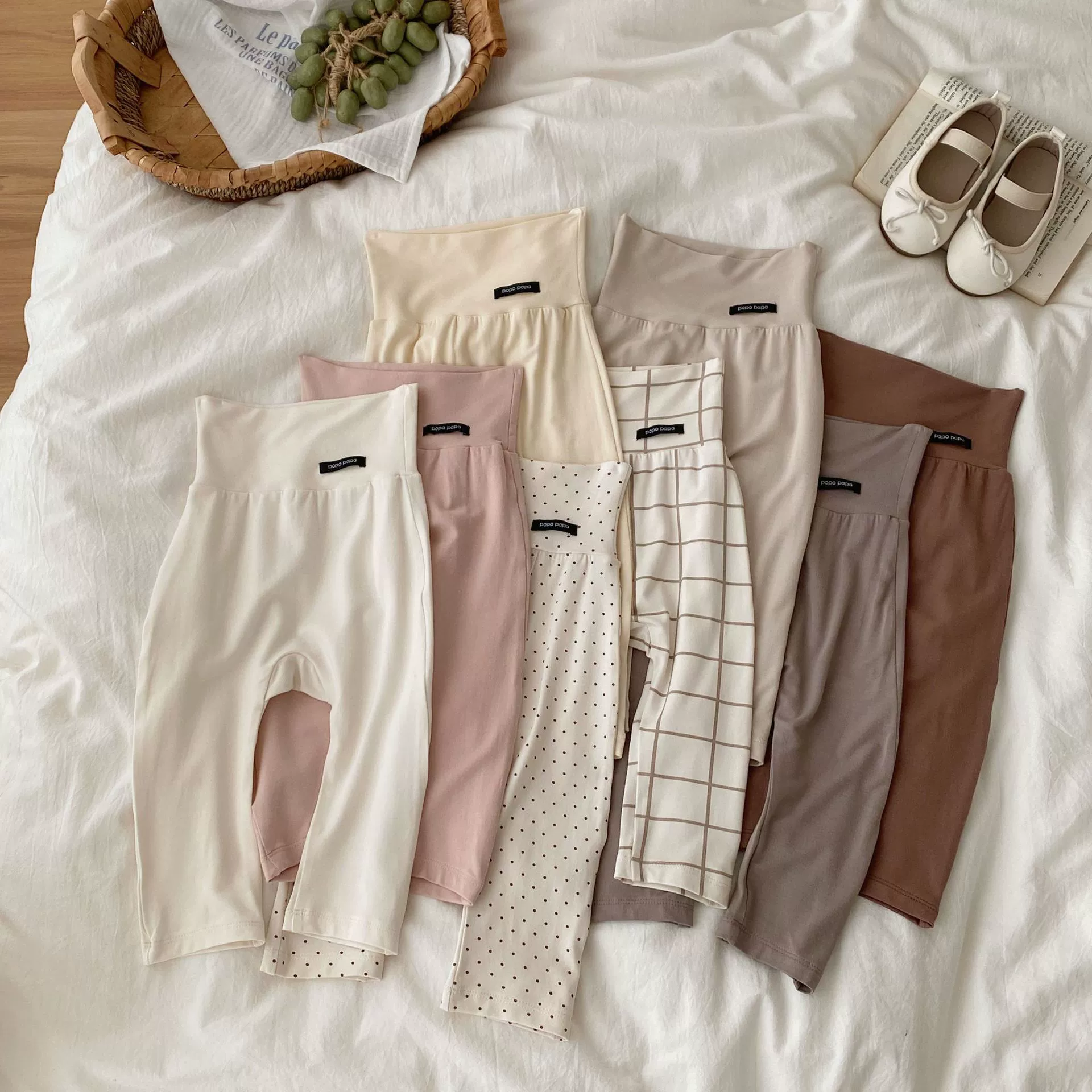 Весной и летом новые детские домашние брюки с высокой талией тонкие брюки для живота