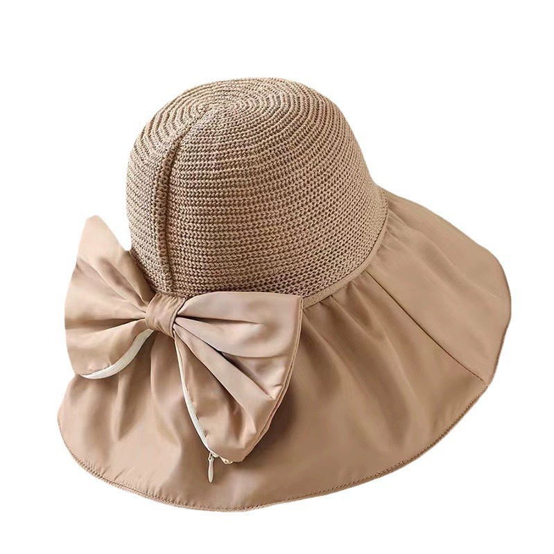 Sun hat, summer travel storage system solar-powered, UV protection