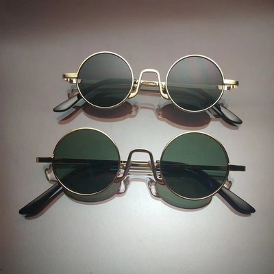 steam Metal Punk Sunglasses Sunglasses Little face Spring Retro Prince mirror wholesale