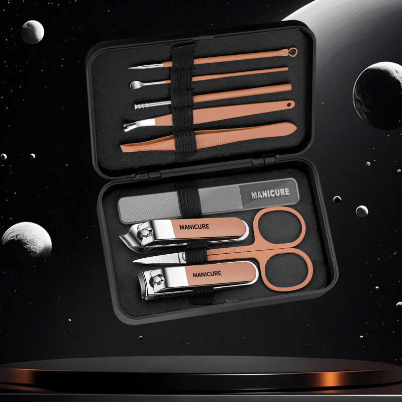 Kit de cortador de uñas herramientas de regalo para el hogar impresión a prueba de salpicaduras pedicura pinzas de uñas LOGO cortador de uñas biselado