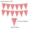 Pennant 12PCS-Red Plaid