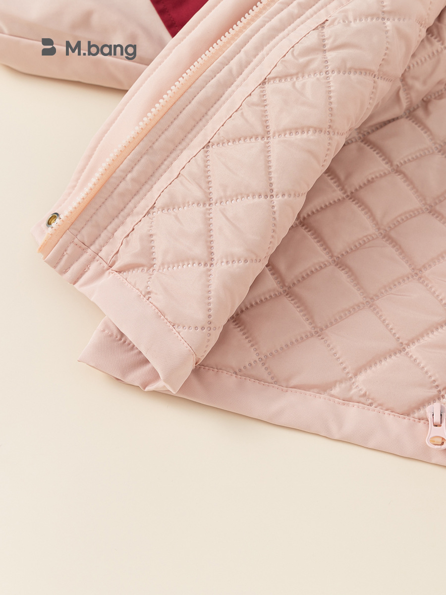 Babycity niños casual chaqueta acolchada de algodón invierno niñas color a juego chaqueta con capucha chaqueta acolchada caliente DY23152