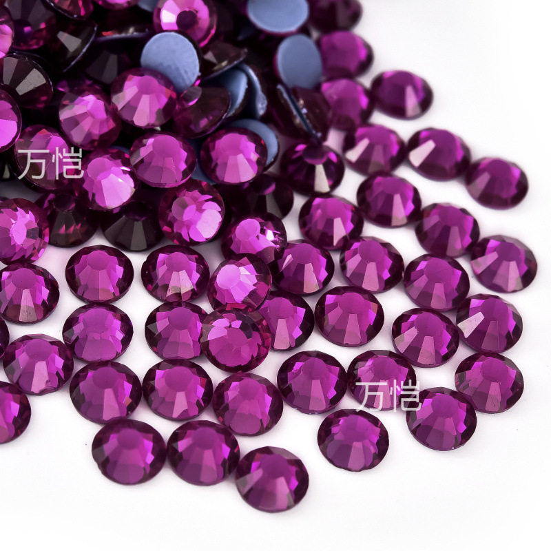 爆発的な輝きの平底イミテーションオパールラインストーン、衣類用アクセサリー、電気メッキガラスラインストーン、大型装飾品、DIYジュエリーアクセサリー材料