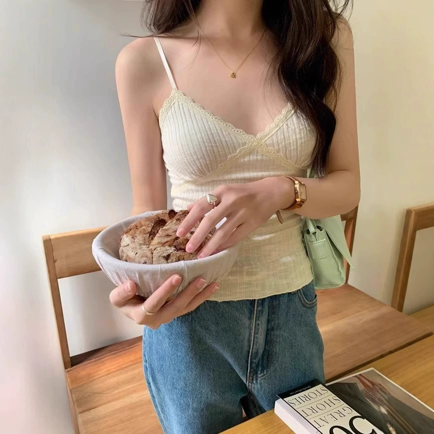Sexy white base top with cups