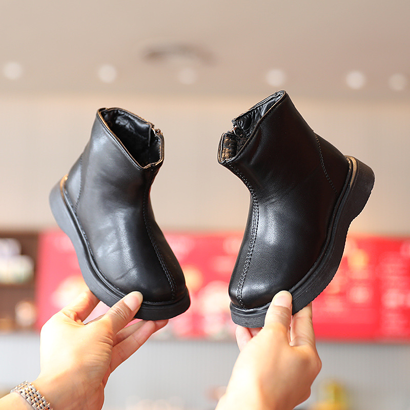 New fashion boys shoes soft soles children low short boots baby single boots_voghion.com