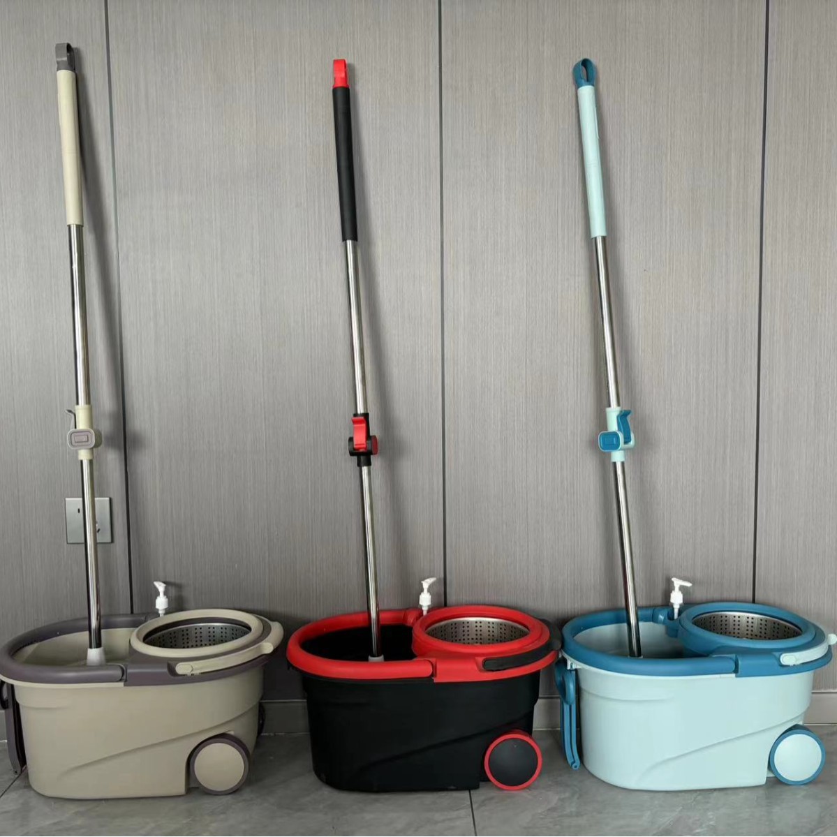 Mopo para el hogar buen trapeador plano giratorio conjunto de trapeador barril de trapeador perezoso tela montículo tela barril de trapeador al por mayor