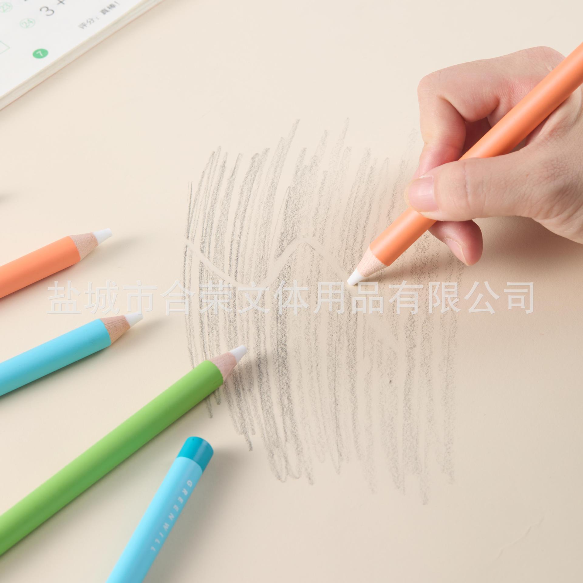 Eraser lápiz en forma de lápiz borrado sin rastros borrado sin escombros borrado lápiz borrado de dibujo de arte resaltado