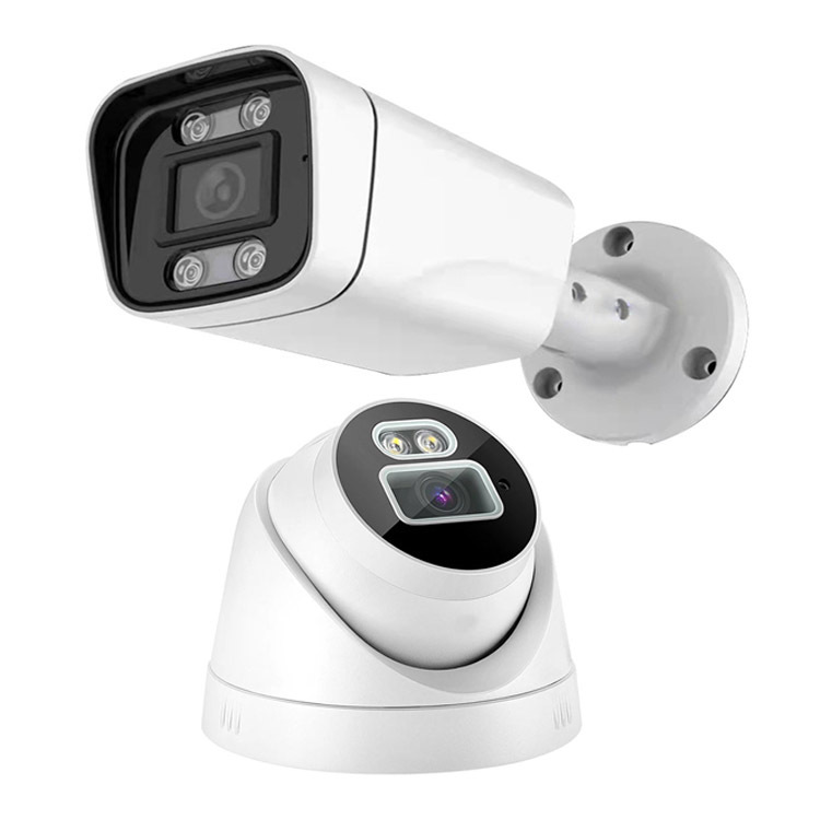 A todo color de visión nocturna con audio POE red Cable Alimentación traje vigilancia CCTV NVR HD Cámara al por mayor