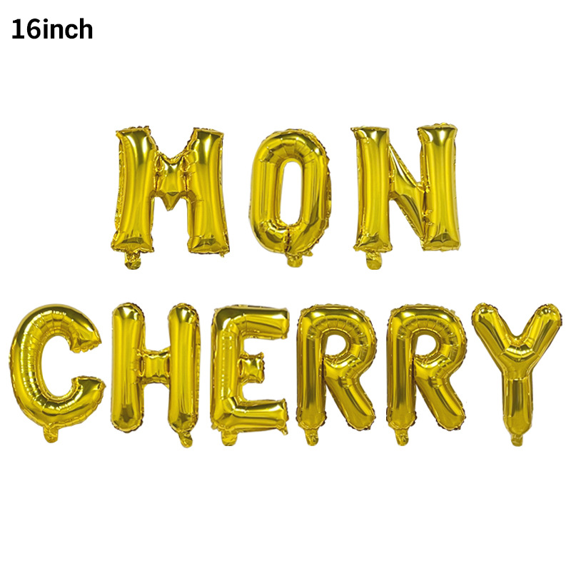Nuevo globo de cereza Día de San Valentín tema diseño confesión decoración cereza globo labio forma globo de papel de aluminio