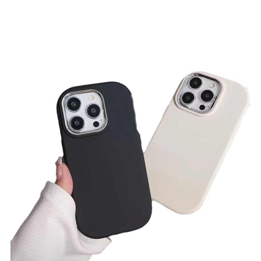 Chica gorda de color puro para Apple 16pro funda para teléfono móvil nuevo 15promax galvanoplastia 14/13/12 anti-caída 11x
