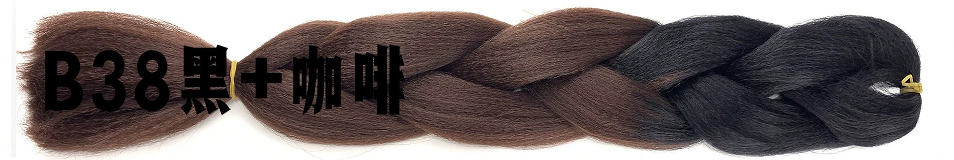 Cruz-frontera sucia trenza pelo extensión Jumbo trenza pelo africano gradiente color alta temperatura seda fibra química gran trenza peluca