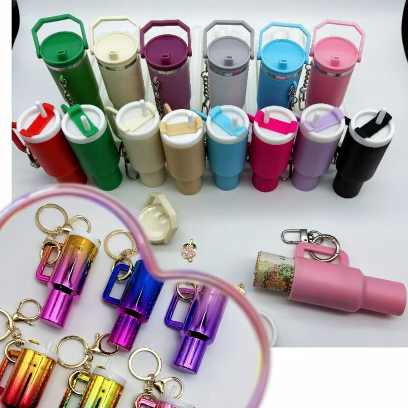 Cross-border New Bai Ba Cup Keychain Pendant Mother's Day Keychain Lipstick Backpack Pendant Cross-border New Bai Ba Cup Keychain Pendant Mother's Day Keychain Lipstick Backpack Pendant