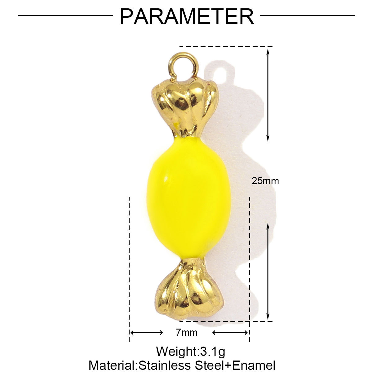 12g Weight PVD Coated Gold Plating Process Pendant Jewelry Making Type 3 PCS/Package Quantity 304 Stainless Steel Material Geometric, chili Pattern Cute, Retro Style Plating Craft 3 PCS/Package 304 Stainless Steel Geometric Chili Polished Pendant DIY Ornament Accessories 1