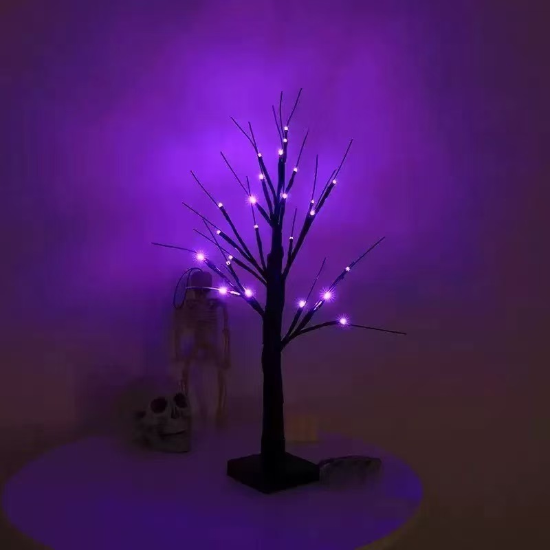 LED万圣节装饰灯串仿真树灯派对房间节日氛围创意布置装饰彩灯|undefined
