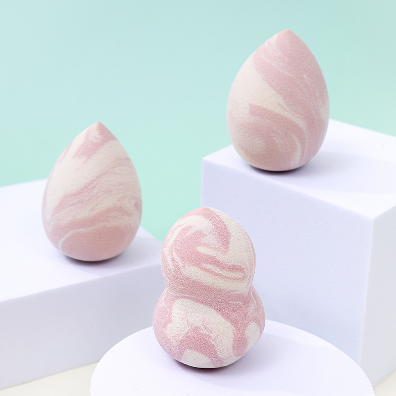 Huevo de belleza de color mixto, soplo de polvo, sin polvo, esponja de maquillaje transfronterizo sin látex, colchón de aire, maquillaje, huevo, fábrica, logotipo personalizado