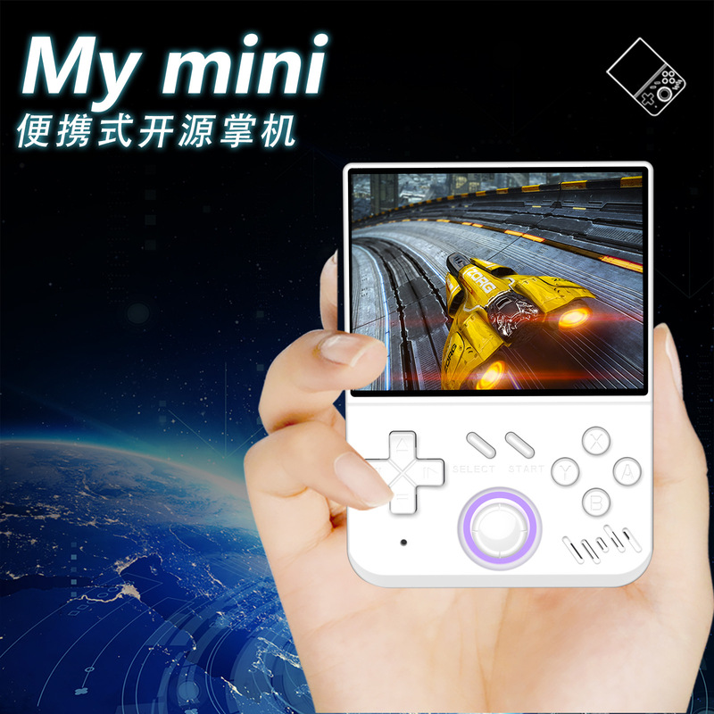 新しい Mymini オープンソース ハンドヘルド ゲーム コンソール ポータブル レトロ アーケード ゲーム ノスタルジックな 3D デュアル システム ハンドヘルド タンクロージャン|undefined