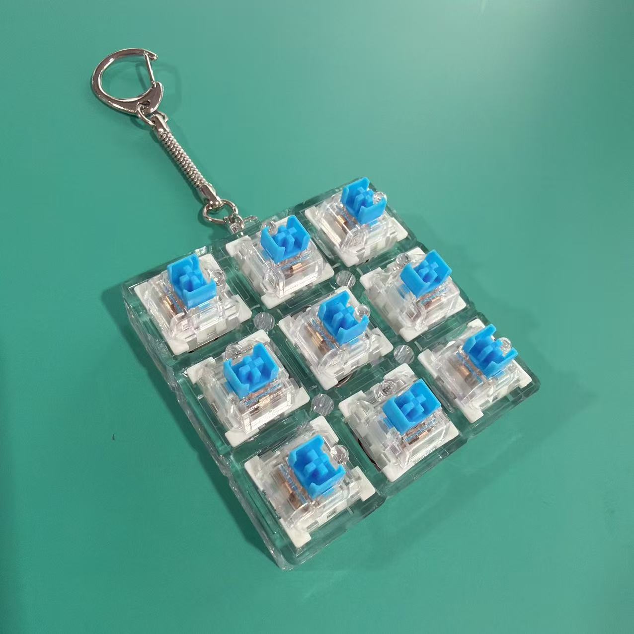 Nine-key transparent base + snake bone
