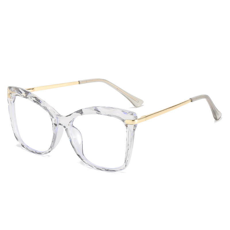 Damen Blaulichtfilter Brille Mit Diamantschliff Kanten Tr90_voghion.com