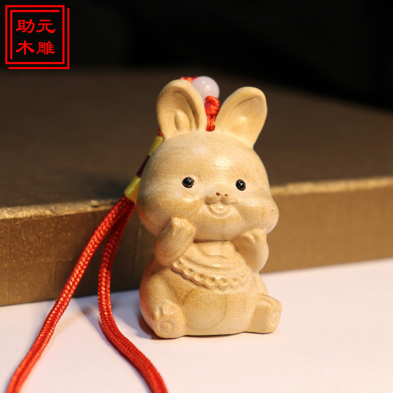 桃木の木の彫刻の十二生肖のフルセットのネズミの牛の虎のウサギの竜の蛇の馬の羊のサルのニワトリの犬の豚の車の置物の文は卸売りを遊びます。|undefined