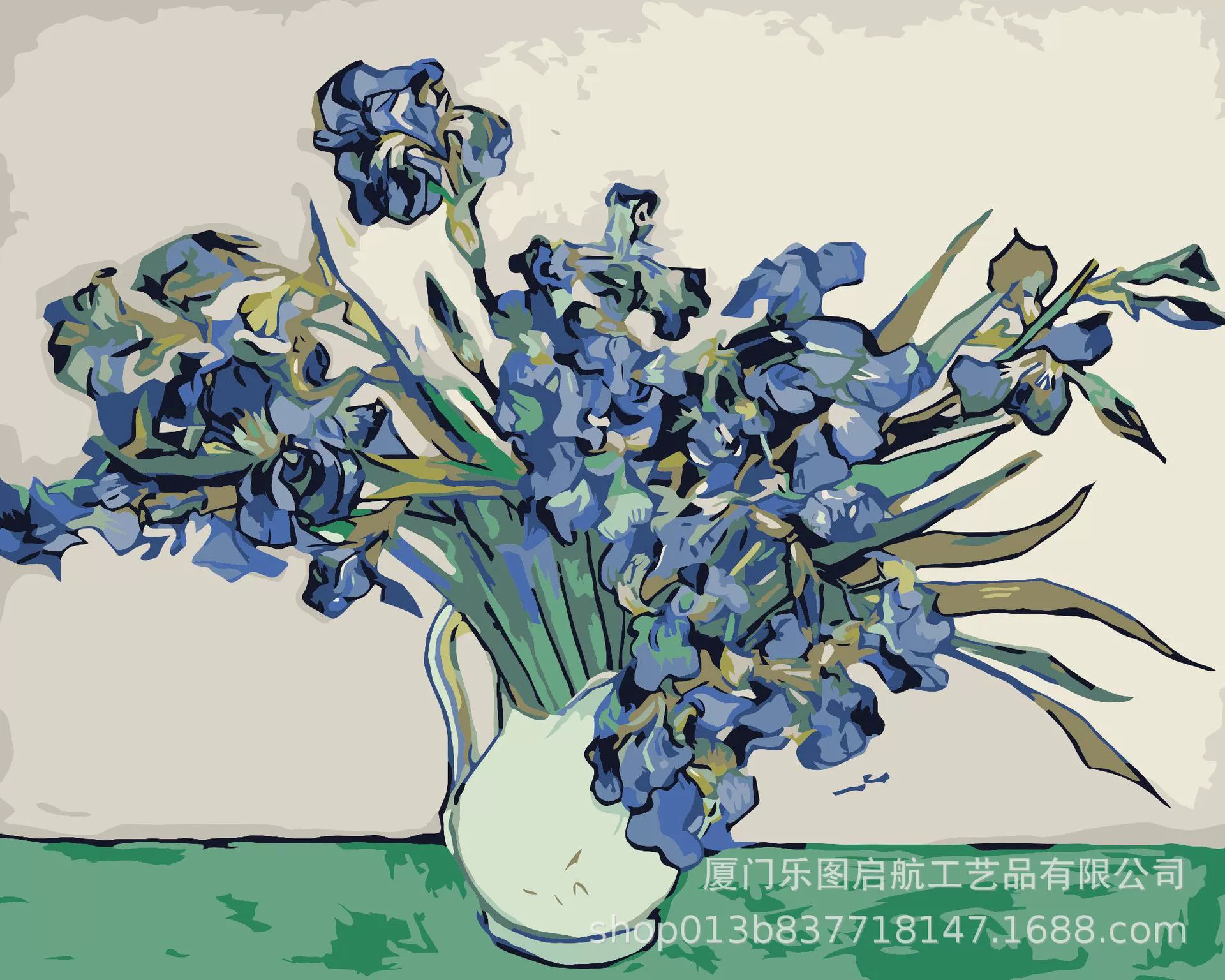 Ручная акриловая флористическая живопись, цифровой принт на холсте, 40×50 см, несколько дизайнов