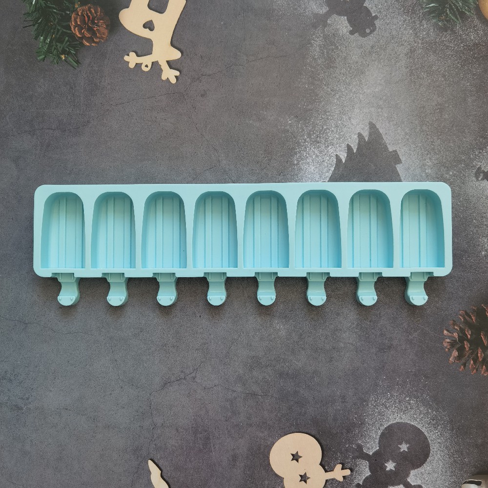 48 molde de silicona de doble ranura para pastel helado pudín molde de postre para jabón