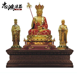 加工定制寺庙彩绘地藏菩萨像 寺庙旅游景点摆件厂家供应