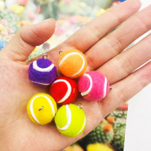 休闲迷你网球钥匙扣挂件配件网球钥匙圈批发迷你网球钥匙扣礼品批