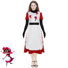 Cosplay costume for Hazbin Hotel, Nefertiti set, wearing a long robe at the Hell Inn