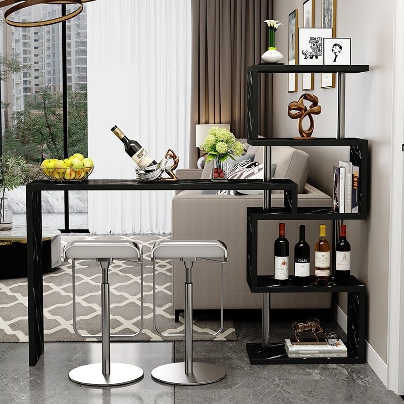 Simple Home Bar Table, Small Bar Table Against the Wall, Living Room Entrance Partition, Wine Cabinet, Bar Table, Balcony Table