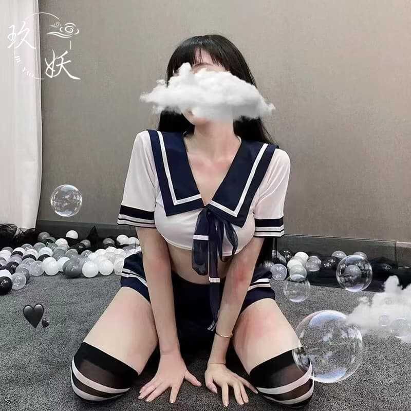 Sexy Uniforms, Sexy Lingerie, Plus-Size Maid Stockings, Tempting Transparent Clothing, Women's Jk-Free Tight-Fitting Flirting Outfits