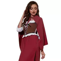 Второй мерный аниме-ролевой плащ Красная Шапочка Костюм Аксессуары Короткий Шаль с капюшоном Хэллоуин Плащ