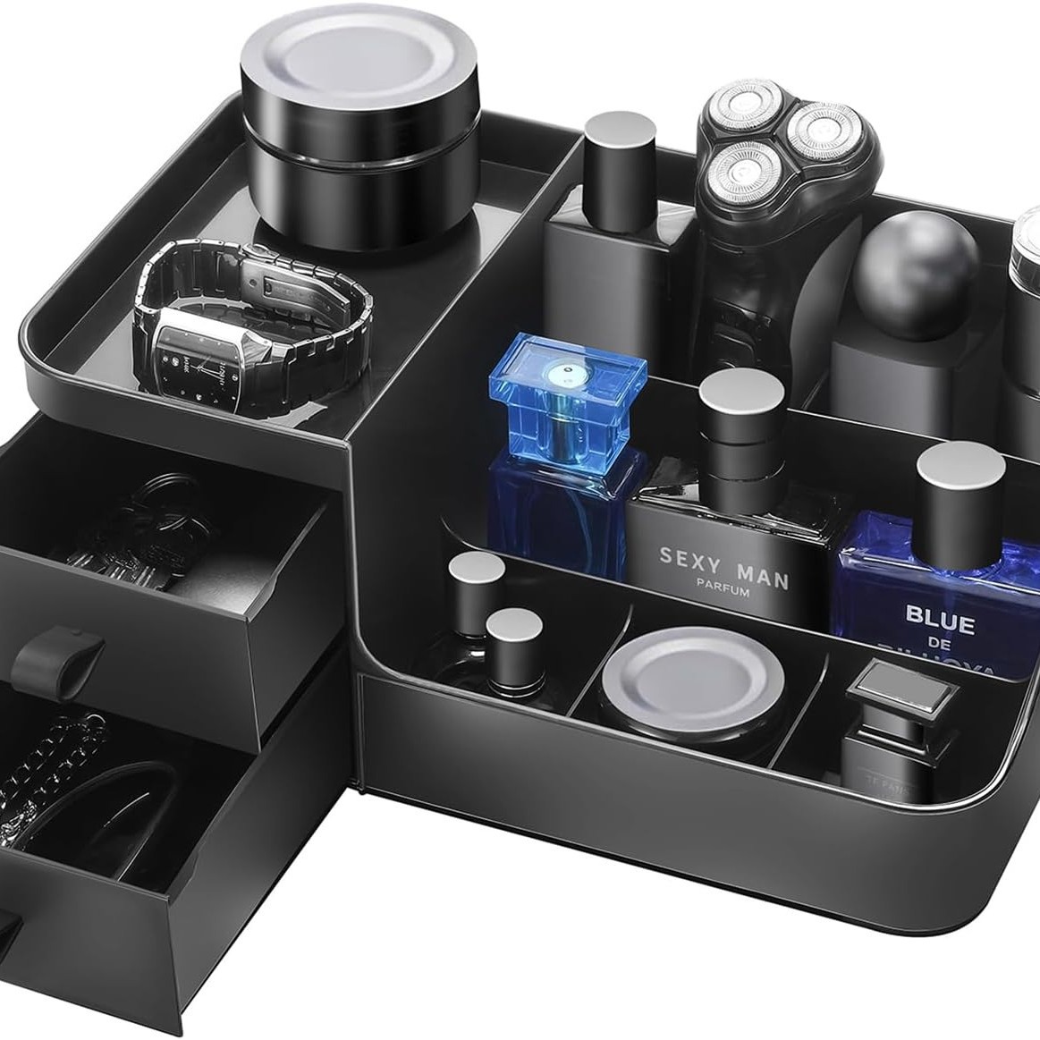 기숙사 마감 스킨 케어 데스크탑 화장대 보관함 수납함 서랍형 화장품 보관함