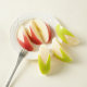 PVC simulation peeling apple flap model fun simulation fruit key case bag pendant food and play Apple flap